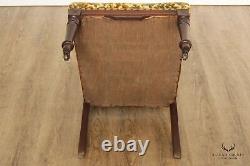 Antique Victorian Eastlake Carved Walnut Parlor Side Chair