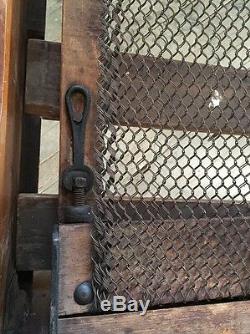 Antique Victorian Late 1800's Aesthetic 3/4 Size Bed. Wood Framed Box Springs