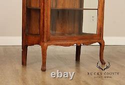 Antique Victorian Oak China Display Cabinet