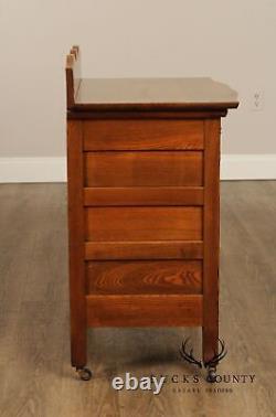 Antique Victorian Oak Wash Stand