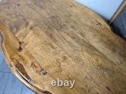 Antique Victorian Table Turned Bobbin Spindle Spool Legs Knapp Joint Drawer