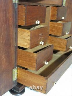 Antique Victorian Walnut Tabel/Desk Top Document Cabinet