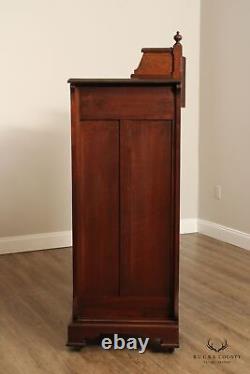 Antique Victorian Walnut Tall Chest