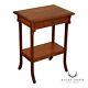 Antique Victorian Walnut Two-Tier End Table