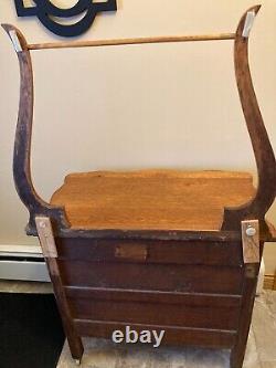 Antique Vintage Oak Dry Sink / Wash Cabinet