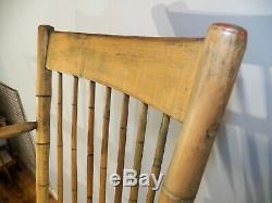 Antique WINDSOR ARM CHAIR Bamboo turning mid to late 1700's