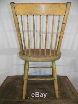 Antique WINDSOR ARM CHAIR Bamboo turning mid to late 1700's