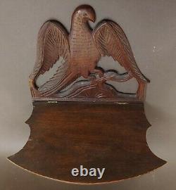 Antique Wall Eagle Bird Shelf Late Victorian/Eastlake Wood Ornate Orig Finish