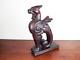 Antique Wooden Seated Griffin Sculpture 19th C Architectural Salvage Furniture