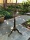Antique vintage industrial architects telescoping 3 leg table base late 1800's