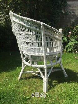 Antique wicker chair late 19th to early 20th century vintage