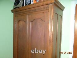 Armoire Chifforobe, Late 1800's to early 1900's, Restored, 79 H x 40 W x 18 D