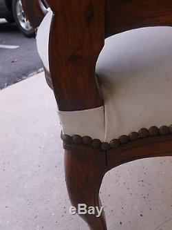 Authentic Pair Late 18th Century French Louis 16th Walnut Bergere Chairs Pegged