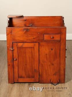 B. Delin Farmhouse Style Pine Drysink Cabinet