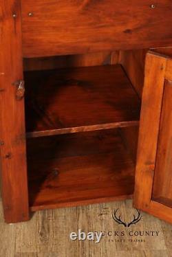 B. Delin Farmhouse Style Pine Drysink Cabinet