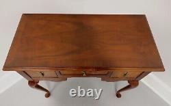 BAKER Inlaid Mahogany Queen Anne Style Side Table