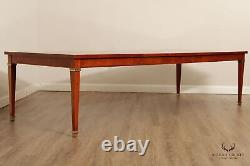 Baker Empire Style Cherry Expandable Dining Table