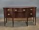 Baker Federal Style Bowfront Mahogany and Satinwood Inlaid Sideboard
