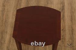 Baker Federal Style Vintage Inlaid Mahogany Side Table
