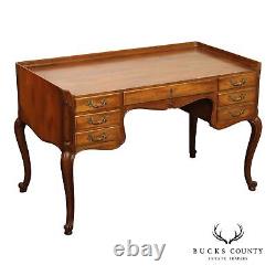 Baker Furniture French Louis XV Style Walnut Writing Desk