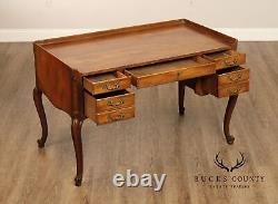 Baker Furniture French Louis XV Style Walnut Writing Desk