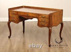 Baker Furniture French Louis XV Style Walnut Writing Desk