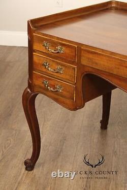 Baker Furniture French Louis XV Style Walnut Writing Desk