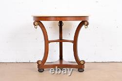 Baker Furniture Stately Homes Collection Regency Carved Mahogany Center Table