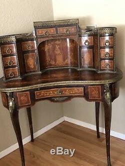 Beautiful French Late 19th Century Antique Louis XV Style Secretary Desk