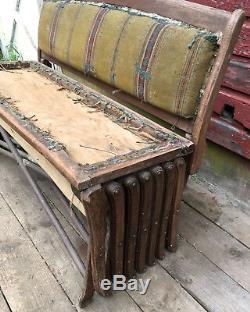 Beautiful Late 19th Century British Colonial Canvas and Walnut Cot Military