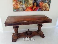 Beautiful Late 19th century Leaf Dining Table / Desk, with drawer