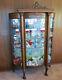 Beautiful late 1800s Antique Lead Glass China Cabinet