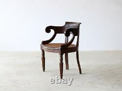 Caned Desk Chair, French Late 19th Century