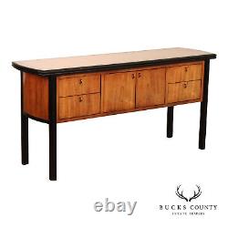 Century Furniture Modern Two Tone Ebonized Sideboard