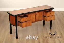 Century Furniture Modern Two Tone Ebonized Sideboard