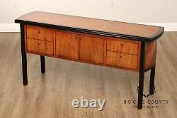 Century Furniture Modern Two Tone Ebonized Sideboard