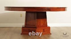 Chinese Rosewood 72 Inch Round Pedestal Dining Table