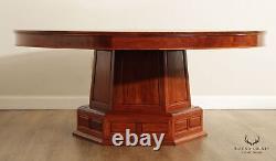 Chinese Rosewood 72 Inch Round Pedestal Dining Table