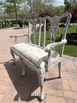 Chippendale Style Carved Settee