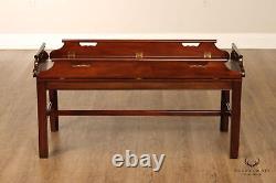 Chippendale Style Mahogany Butler's Tray Coffee Table