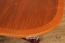 Chippendale Style Triple Pedestal Mahogany Dining Table