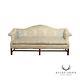 Chippendale Style Vintage Mahogany Rolled Arm Camelback Sofa