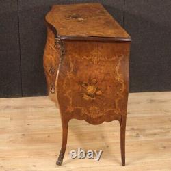 Commode antique style Louis XV inlaid chest of drawers furniture three drawers