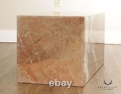 Contemporary Marble Block Coffee or Low Table