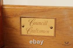 Councill Craftsman Federal Style Inlaid Mahogany Pembroke Table