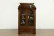Country Late Victorian Eastlake Antique Cherry Bookcase or Bath Cabinet #33979