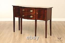 `Craftique Hepplewhite Style Banded Mahogany Sideboard