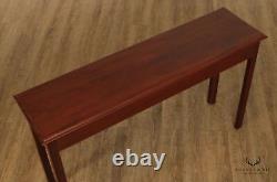Custom Crafted Mahogany Sofa Console Table