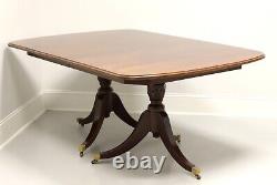 DAVIS CABINET CO Mahogany Traditional Double Pedestal Dining Table