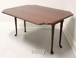DREXEL Carleton Cherry Georgian Style Drop-Leaf Dining Console Sofa Table